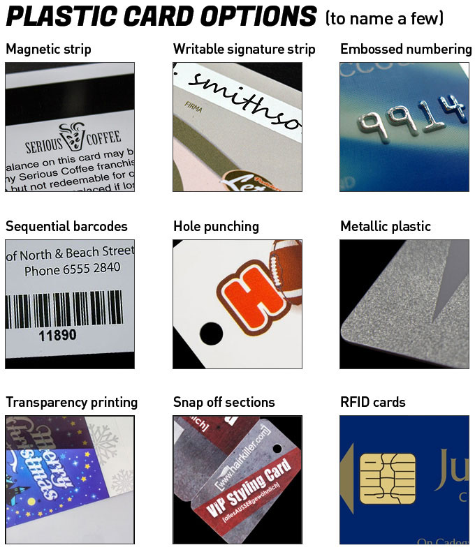 Plastic Card Options